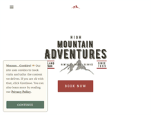Tablet Screenshot of highmountainadventures.com